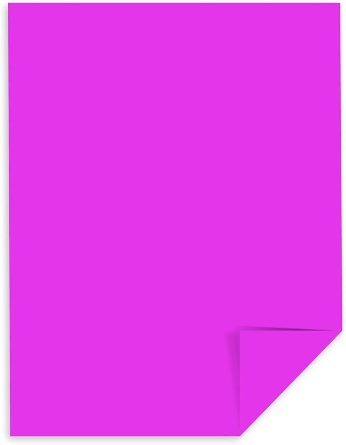 Neenah Paper Astrobrights Color Paper, 8.5” x 11”, 24 lb/89 gsm, Outrageous Orchid, 500 Sheets (21946) (Pack of 2)