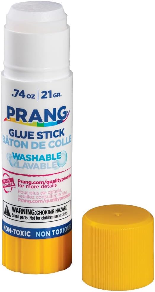 Prang Washable Glue Stick, Clear, .74 Oz., 12 Count