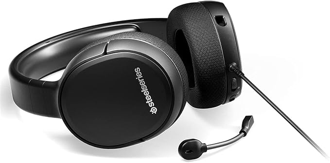 SteelSeries Arctis 1 Wired Gaming Headset – Detachable ClearCast Microphone – Lightweight Steel-Reinforced Headband – For PS5, PS4, PC, Xbox, Nintendo Switch, Mobile