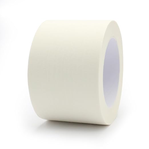 Masking Tape 3 inch Wide, General Purpose Beige White Painters Tape for Crafts Painting Labeling Edge Finishing, 3inch X 55 Yards