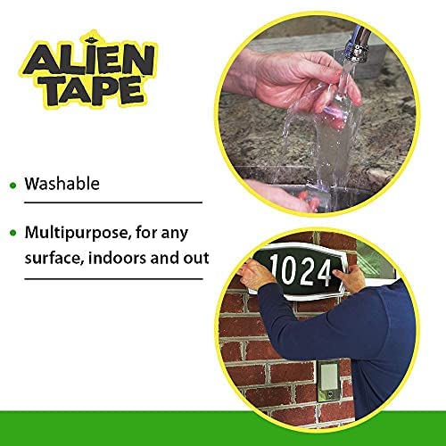 Heavy Duty Double Sided Tape, Nano Tape, Feet Clear Adhesive Tape for Poster Photo Wall Decor As Seen on TV, (1 Roll - 7 Feet)