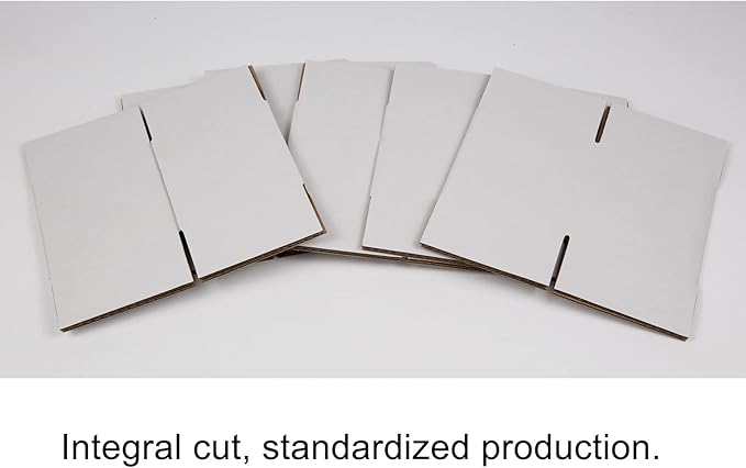 White Shipping Boxes 4x4x4 Inches Small Corrugated Cardboard Boxes, 25 Pack