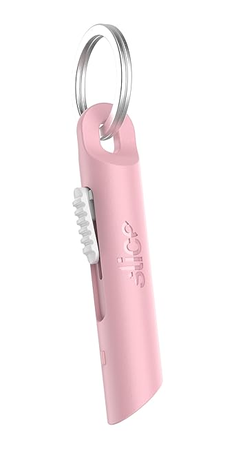 Slice Mini Pen Cutter | Keychain Knife and Box Cutter | Retractable Safety Cutter | Dusty Rose