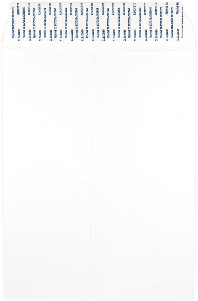 JAM PAPER 9 x 12 Open End Catalog Commercial Envelopes with Peel and Seal Closure - White - 50/Pack