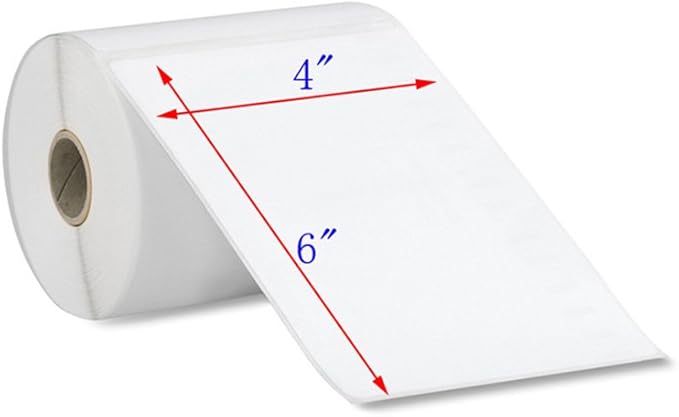 MFLABEL 4x6 Direct Thermal Shipping Labels - 6 Rolls of 450 Labels/Roll, Compatible with Zebra 2844/ZP450/ZP500/ZP505, USPS/FedEx/UPS/Amazon Shipping, Smudge-Resistant & Permanent Adhesive
