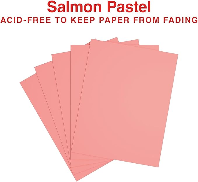 Staples Pastel Colored Copy Paper 8 1/2-Inch X 11-Inch Salmon 500/Ream, For Office, School & Home