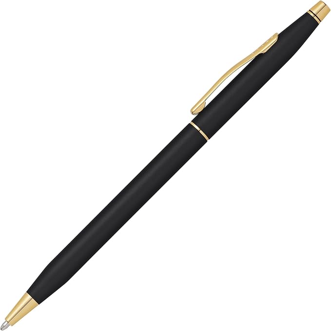 Cross Classic Century Ballpoint Pen, Black & Gold, Medium Point, Black Ink | Refillable Pen for Effortless Writing, Durable Construction, Premier Distinctive Look, Gift-Ready Presentation