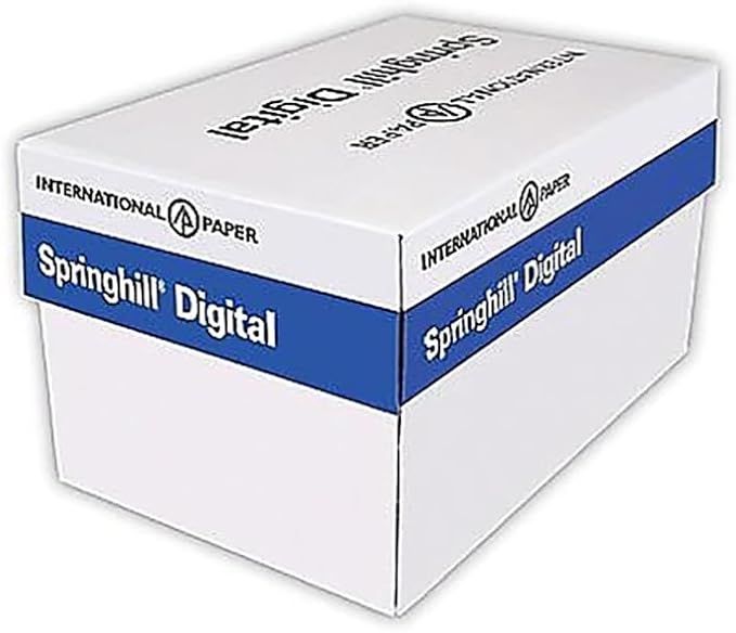 Springhill 11” x 17” Green Colored Cardstock Paper, 67lb Vellum Bristol, 147gsm, 1000 Sheets (4 Reams) – Premium Lightweight Cardstock, Vellum Printer Paper with Textured Finish – 046004C