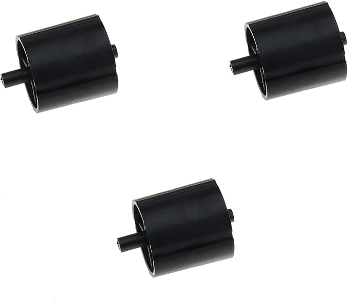 DGZZI 3PCS Black Desktop Heavy Duty Premium Plastic Tape Dispensers 1 Inch Core Replacement Tape Holder Accessories
