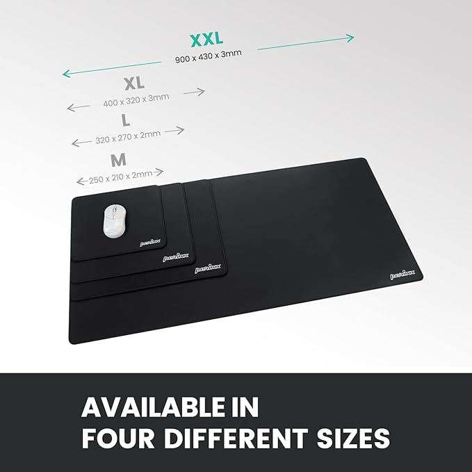 Perixx DX-1000XXL Waterproof Gaming Mouse Pad with Stitched Edge - Non-Slip Rubber Base Design for Laptop or Desktop Computer - XXL Size 35.43x16.93x0.12 Inches