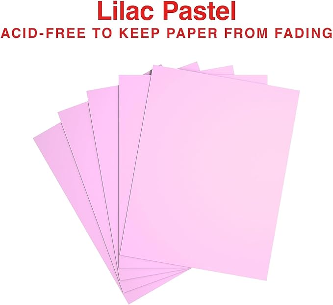 Staples Pastel Copy Paper 8.5 x 11 Inch Lilac Color Sheets for Printing and Documents