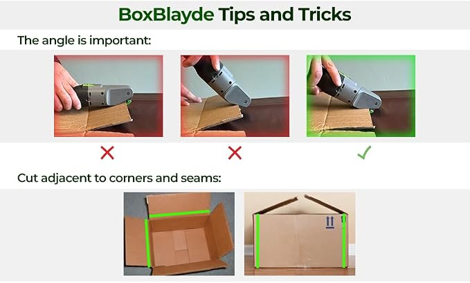 Premium Electric Cardboard Cutter - The Ultimate Tool for Effortless Box Cutting - Heavy Duty Power Box Cutter Ideal for Home, Office and Industrial Use.