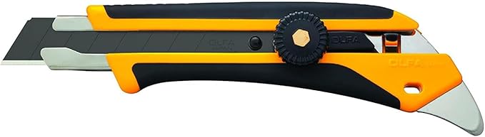 OLFA 18mm Heavy-Duty Utility Knife (L-5) - Multi-Purpose Custom Cutting Depth Precision Knife w/Reinforced Fiberglass Handle & Snap-Off Blade, Replacement Blades: Any OLFA 18mm Blade