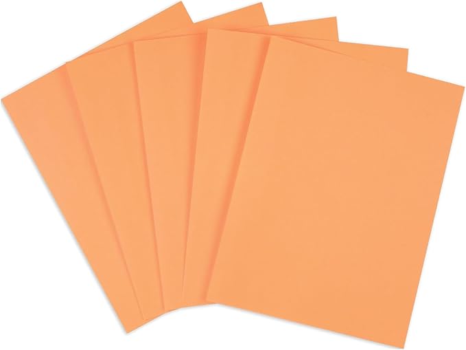 Staples Brights Colored Paper 8 1/2-Inch x 11-Inch Orange 500/Ream, For Office, School & Home