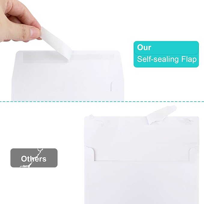 70 Packs Invitation Envelopes, A2 Envelopes White, Postcard Envelope, Envelope for 4.5x5.5 Cards, Envelopes for Invitations, Self Seal for Photos RSVP, Greeting Cards