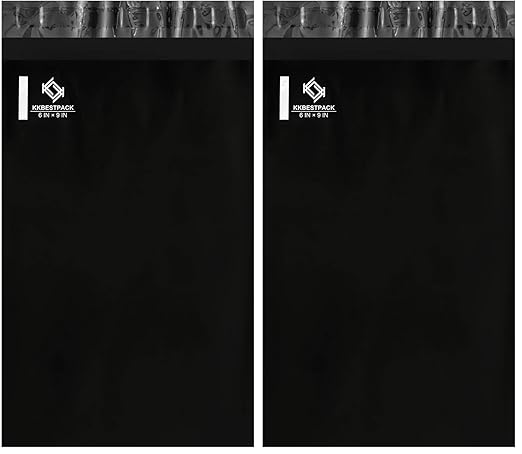 KKBESTPACK 6x9 200 PCS Poly Mailers Shipping Bags for Small Business – Self Sealing Package Envelopes (Pack of 2)
