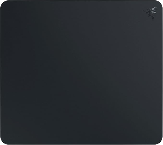 Razer Atlas Tempered Glass Gaming Mouse Mat: Ultra-Smooth Micro-Etched Surface - Dirt and Scratch-Resistant - Anti-Slip Base - Quiet Mouse Movements - Black (Renewed)