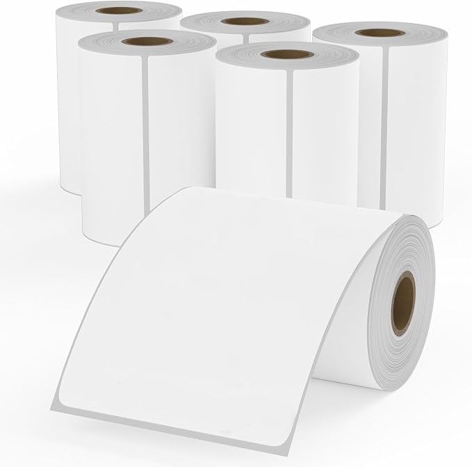 9527 Product 4x6 Blank Direct Thermal Shipping Labels for Zebra 2844 Zp-450 Zp-500 Zp-505 Direct Thermal Labels Printers, Eltron Printer, 250 Labels per Roll,Total 6 Rolls 1500 Labels