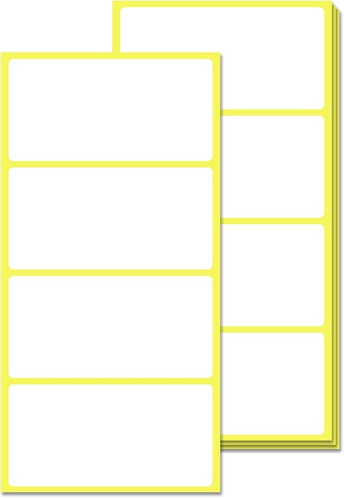 300 Pieces, 3" x 1.5" - Labels Stickers for Storage Bins, Organizing, Moving Boxes - Matte White