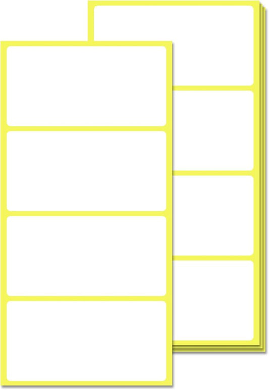 300 Pieces, 3" x 1.5" - Labels Stickers for Storage Bins, Organizing, Moving Boxes - Matte White
