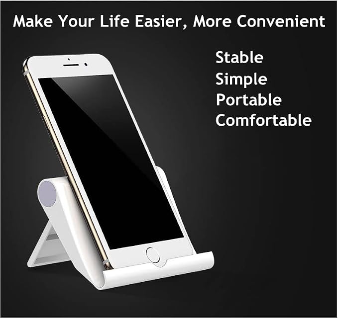 Cell Phone Stand 2 Pack, Desktop Holder for Phones & Tablets (2, Pink)