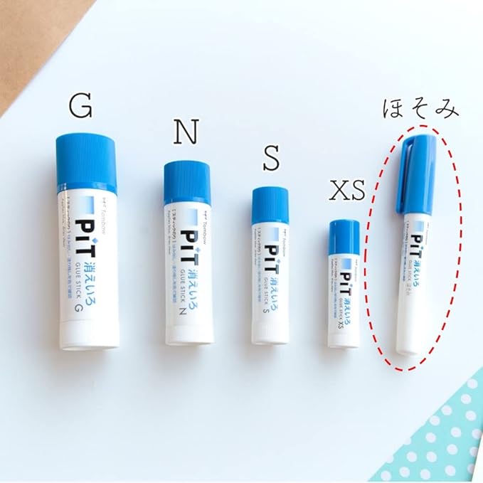 Tombow Stick, Glue Stick, Disappearing Color Pit Soromi (Fineness 0.3 inch (7.5 mm), Pen Type That can be Applied to fine Details, PT-PC