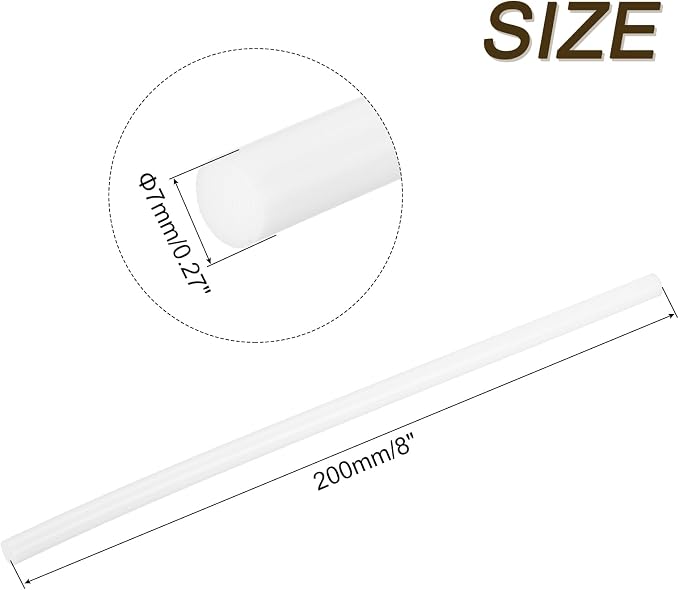 uxcell 30pcs Mini Hot Glue Gun Sticks 8-inch x 0.27-inch High Sticky Small Hot Glue Sticks for Glue Gun, White
