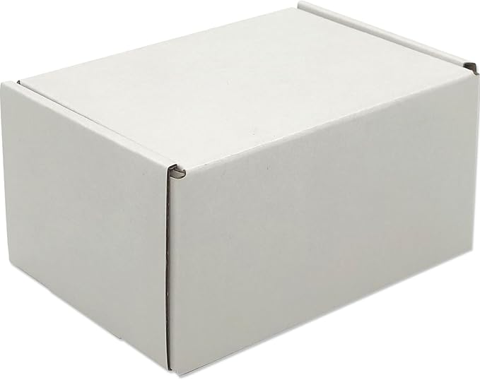 Small White Shipping Boxes for Small Business Pack of 25-6x4x3 inches Cardboard Corrugated Mailer Boxes for Shipping Packaging Craft Gifts Giving Products