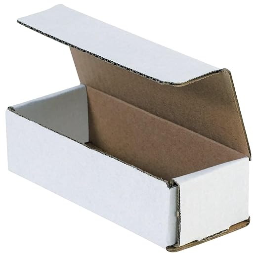 BOX USA Mailer Boxes Medium 14"L x 3"W x 3"H 50-Pack - Corrugated Cardboard Box for Shipping, Moving, Mailing, Packing, Packaging and Storage