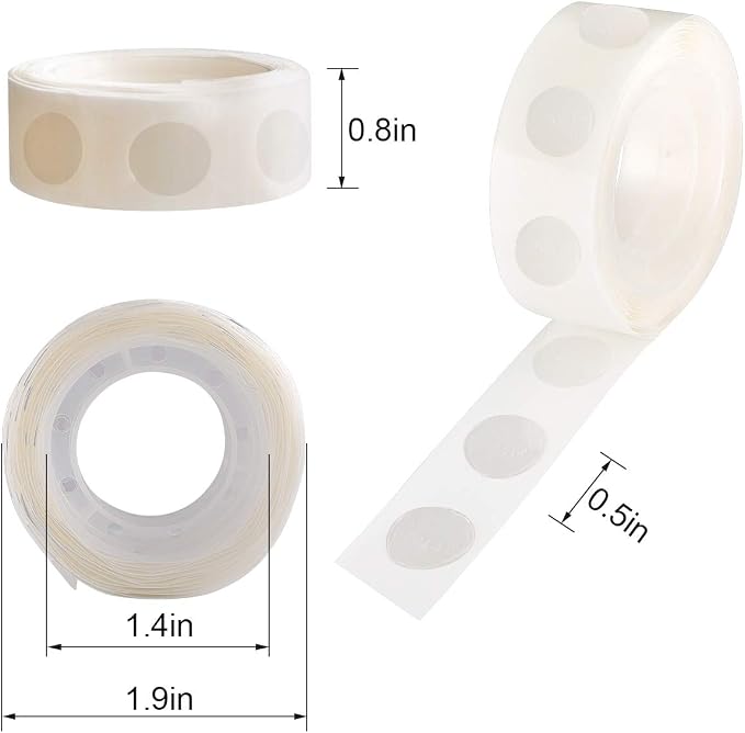 gegemaoyi 3000pcs Glue Point Clear Balloon Glue Removable Adhesive Dots Double Sided Dots of Glue Tape for Balloons Craft Glue Points Dots Sticky Dots or Wedding Decoration