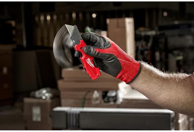 Milwaukee FASTBACK Compact Knife, and FASTBACK 6-in-1 Folding Utility Knives, w/Blade (knife 2pack) Red-black
