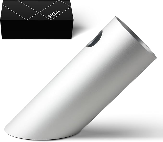 Gift Boxed Modern Art Pen Holder, 45° Angled Desk Sculpture with Minimalist Design, Pencil Cup Organizer, Elegant Gift for Professionals & Graduates