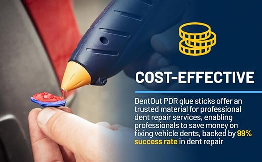 Monstrous Red PDR Glue Sticks (10 Pack) - PDR Glue for Unmatched Adhesion and Precision Dent Removal – Professional Paintless Dent Repair Glue Sticks