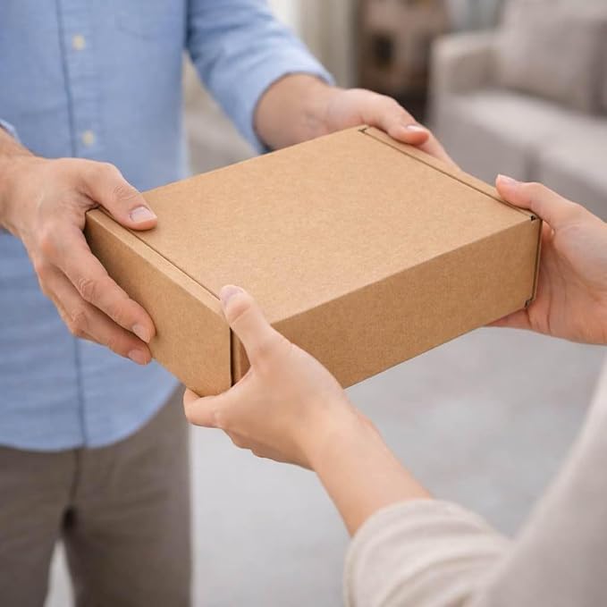 Corrugated Shipping Boxes 9x6x2Inches, 30Pack Kraft Cardboard Literature Mailers, Durable Small Business Mailing Boxes for Packaging & Shipping Supplies, Brown,Shipping boxes made from recycled paper
