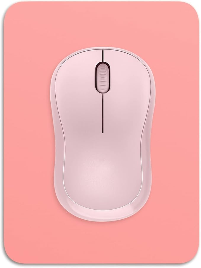 Dapesuom Small Mouse Pad, 6 x 8 Inch Thick Rubber Premium-Textured Non-Slip Portable & Washable Mini Mouse Mat for Women Men Wireless Laptops Keyboard Tray Gaming Work Computer Travel, Rose Pink