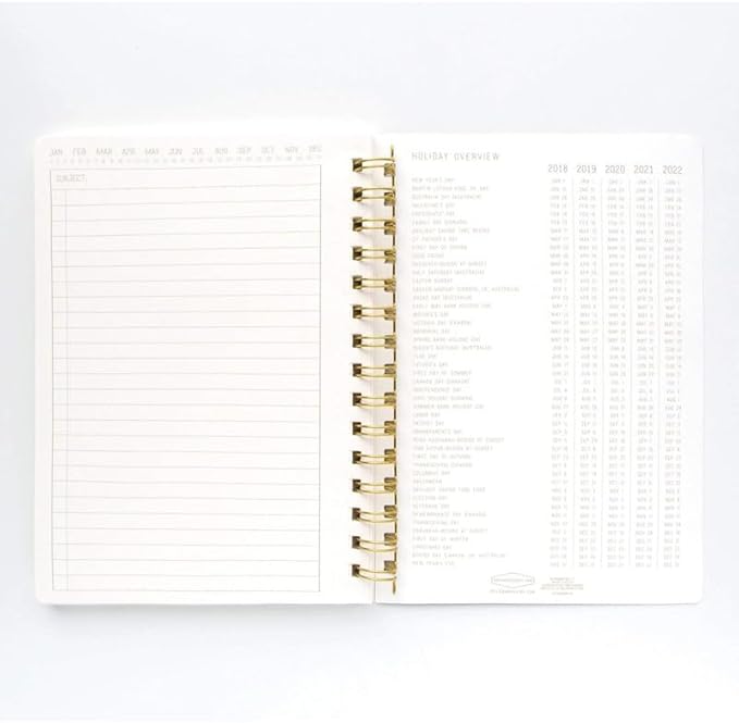DesignWorks Ink Textured Paper Twin Wire Notebook, Daily Planner & Soft Cover Writing Journal, 160 Lined Perforated Pages, Small Spiral Notebook for Work & Journaling, 6 x 8.25 in, Classic Blue