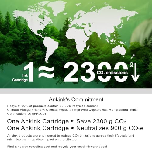 Ankink 61XL Ink Cartridge Replacement for HP 61 XL(Black Color Combo Pack) for HP61 HP61XL for 4500 5530 4630 2540 4502 2542 4635 5535 4501 3050 2541 3510 2514 3512 1000 1010 1510 Printers (Pack of 2)