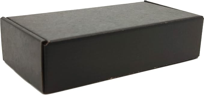 7x5x2 Shipping Boxes Set of 50, Black Mailer Corrugated Cardboard Box | for Packaging, Literature, Packing, Mailing, Storage, Small Business, Moving, Gift, Supplies, Quick Fold, Tab Locking
