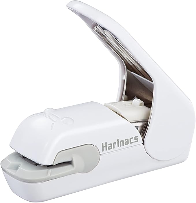 Kokuyo Stapleless Stapler, Harinacs Desktop & Handheld Staple-Free, Up to 5 Sheets No Staple Binding, Portable Compact Holeless Stapler, White, Japan Import (SLN-MPH105W)
