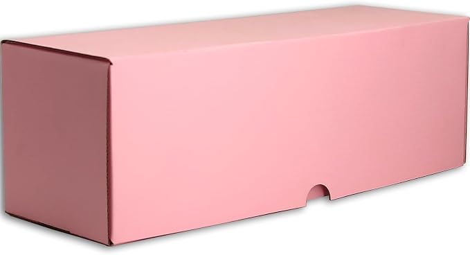 12x4x4 Shipping Boxes Pink Mailer Corrugated Cardboard Box Set of 25 | for Packaging, Literature, Packing, Mailing, Storage, Small Business, Moving, Gift, Supplies, Quick Fold, Tab Locking