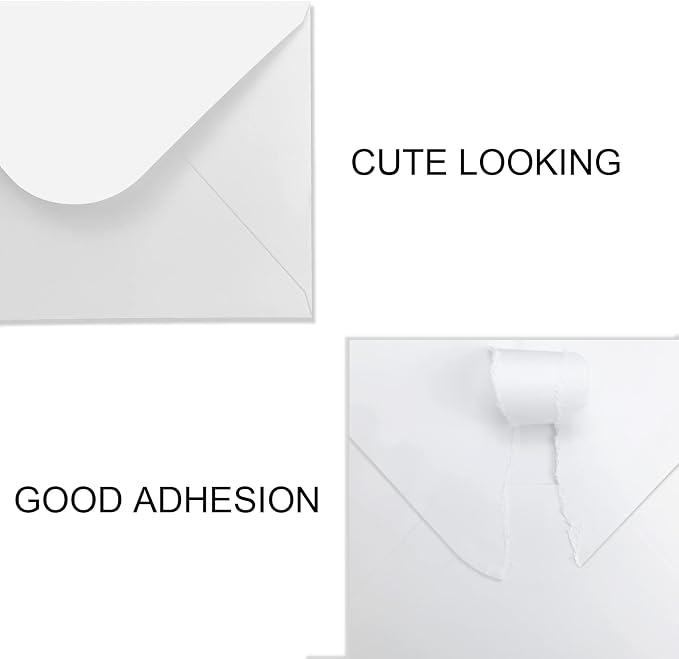 100 Pack 4x6 Envelopes for Invitations, White Envelopes, Card Envelope, Used for Graduation, Wedding, Baby Shower