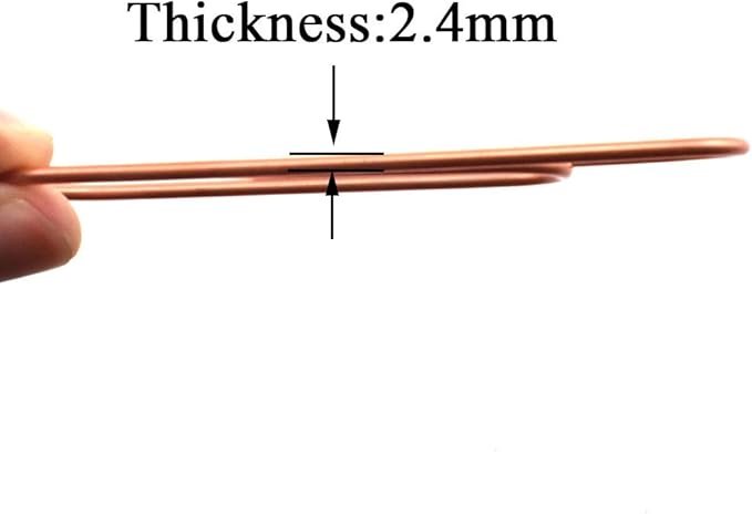 HAHIYO Paperclips 4 inch (100mm) Extra Large Paper Clips Sturdy Bright Rose Gold Vinyl Coated Prevent Scratching Tearing The Pages for Bookmark Organize Home Office School 14 Pack