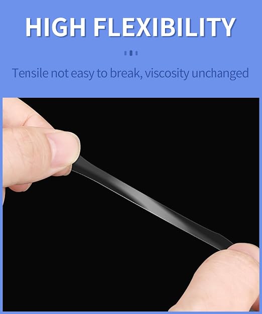 PHIXBEAR Removable Gel Earthquake Putty for Museum Action Figures, 480Pcs | No Trace Clear Glue Adhesive Dots Double Sided, Sticky Tack for Wall Hanging Pictures Poster, 0.31x 0.51" Wax Mounting Putty