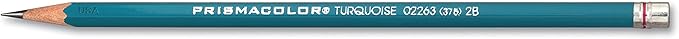 Prismacolor Premier Turquoise Graphite Sketching Pencils, Medium Leads, 12 Pack