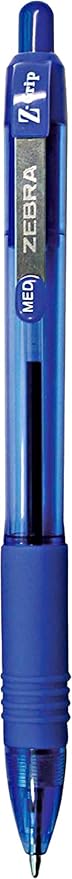 Zebra Pen Z-Grip Retractable Ballpoint Pen, Medium Point 1.0mm, 24 Black & 24 Blue Ink Pens, Bulk Pack of 48