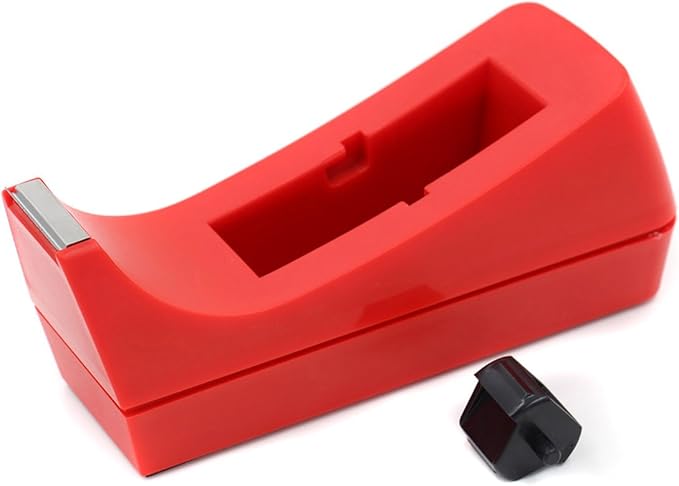 EasyPAG Desk Tape Dispenser for Tapes Within 1.0 Inch,Red