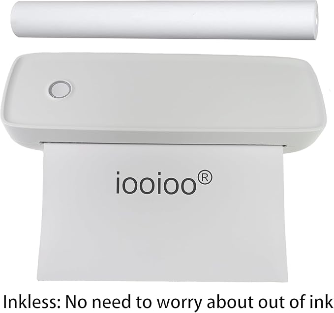 8 rolls (about 200 pages), thermal printer paper 8.5 x 11, letter, rolled, 3 proofing, not quick dry for pen, BPA free. For IOOIOO, Peripage, Munbyn, Jadens, Hprt, Phomemo…(lasting 10-15 years)