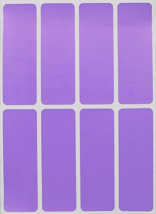 Royal Green Rectangular Stickers Color Coded Write on Labels for Organizing, Moving, & Mailing, 3x1 inch Stickers Writable Label & Tags for Home, Office, and School Projects, 120-Pack (Pastel Purple)