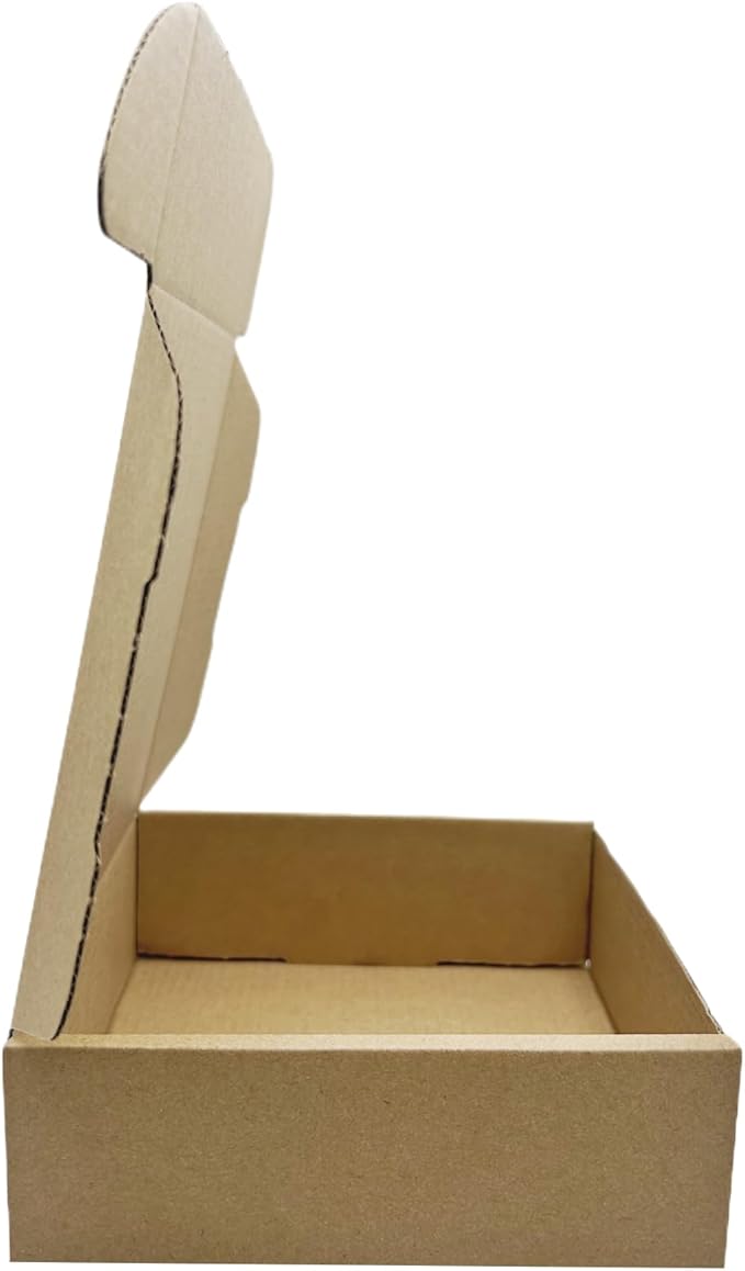 6 x 6 x 2 Inches Small Shipping Boxes 50 Pack Corrugated Cardboard Packaging Business Moving Mailing Box