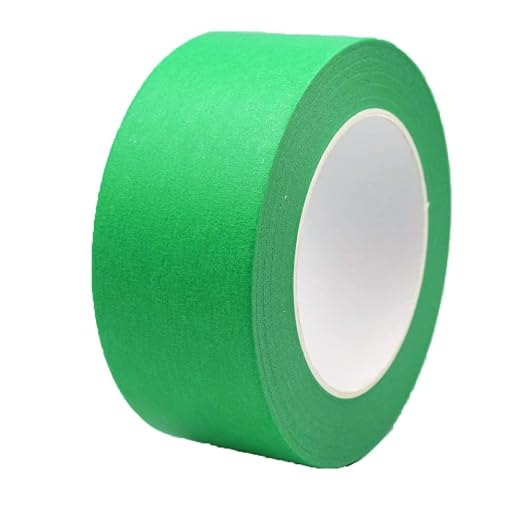Green Painters Tape 2 inch Wide, Green Masking Tape 2 inch x 55 Yards Paper Tape for Arts DIY Crafts Painting Labeling Decoration School Projects Home Office